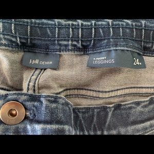 J. Jill 24W 5 Pocket Blue Denim Leggings